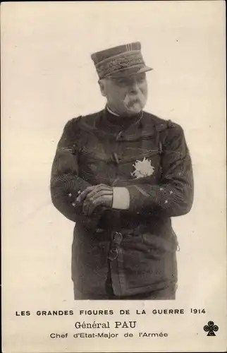 Ak General Pau, Portrait in Uniform, Orden, Chef de l'Etat Major de l'Armee