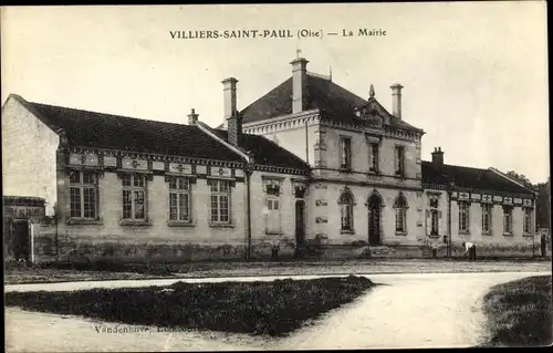 Ak Villiers Saint Paul Oise, La Mairie