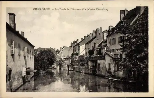 Ak Charolles Saône et Loire, Les Bords de L'Arconce