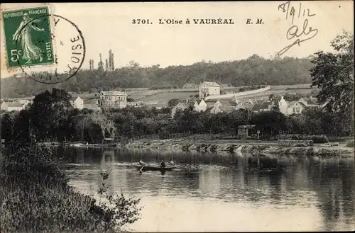 Ak Vauréal Val d'Oise, Vue de l'Oise
