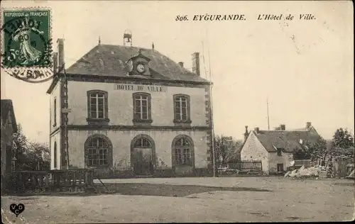 Ak Eygurande Corrèze, L'Hotel de Ville