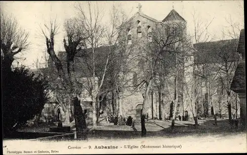 Ak Aubazine Corrèze, L'Église, Monument historique