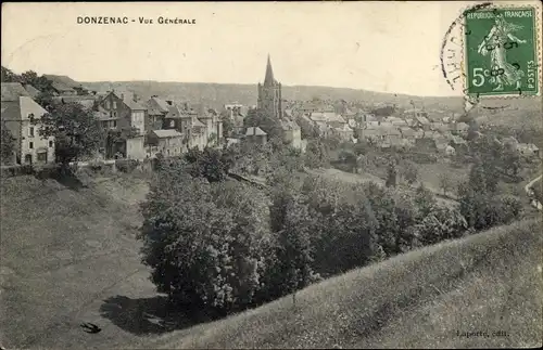 Ak Donzenac Corrèze, Vue générale