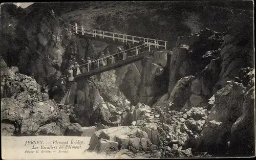 Ak Jersey Kanalinseln, Plemont Bridge, Les Escaliers de Plemont
