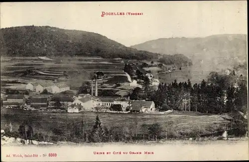 Ak Docelles Lothringen Vosges, Usine et Cite du Grand Meix