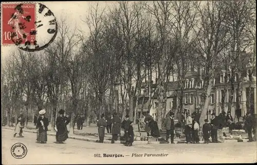 Ak Bourges Cher, Place Parmentier