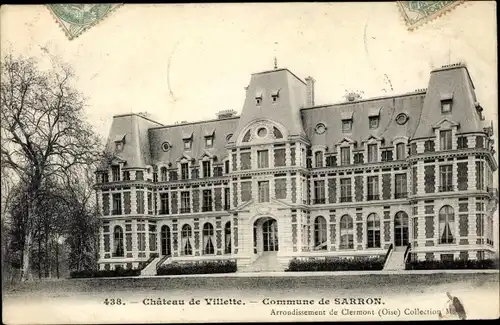 Ak Sarron Oise, Chateau de Villette