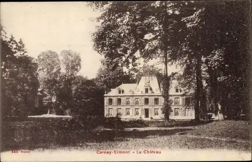 Ak Cernay Ermont Val d'Oise, Vue du Château