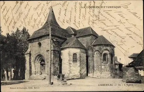 Ak Lubersac Corrèze, L'Église