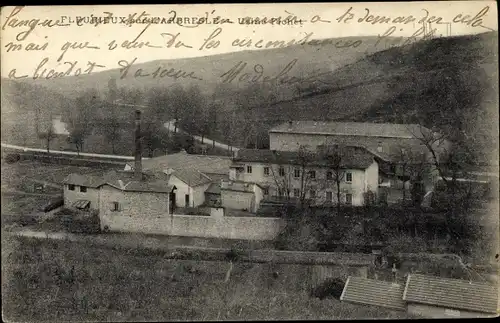 Ak Fleurieux sur l'Arbresle Rhône, Usine Fichet