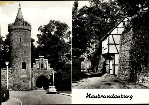 Ak Neubrandenburg in Mecklenburg Vorpommern, Wiek Haus, Turm