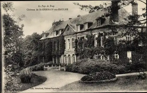 Ak St Germain sur Eaulne Seine Maritime, Le Pays de Bray, Château, vue générale