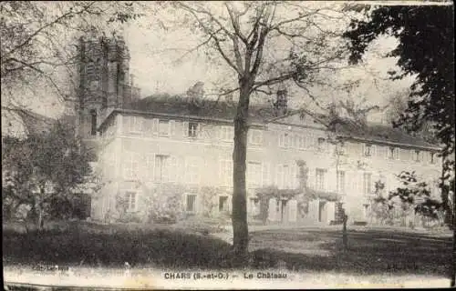 Ak Chars Val d'Oise, Vue du Château