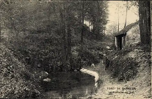 Ak Carnelle Val d'Oise, La Fontaine au Rai