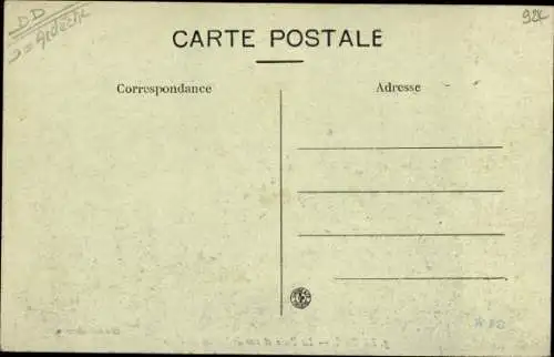 Ak Le Teil Ardèche, La Poste et rue de l'Hôtel de Ville