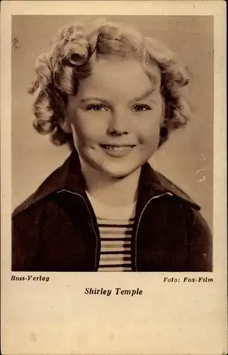 Ak Schauspielerin Shirley Temple, Portrait