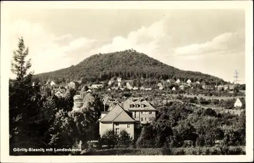 Ak Biesnitz Görlitz in der Lausitz, Stadtpanorama mit Landeskrone