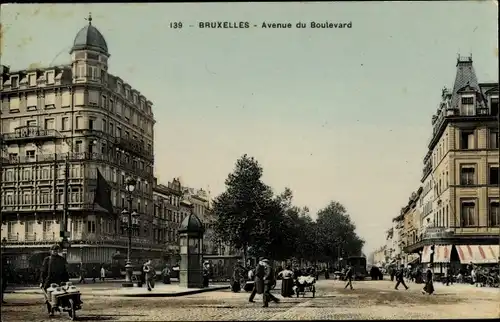 Ak Bruxelles Brüssel, Avenue du Boulevard