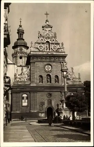 Ak Lwów Lemberg Ukraine, Benardinerkirche