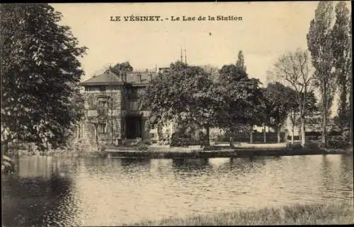 Ak Le Vesinet Yvelines, Le Lac de la Station