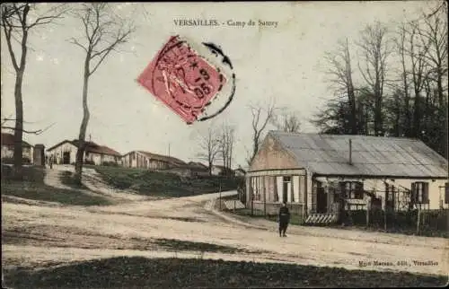 Ak Versailles Yvelines, Camp de Satory, baraques
