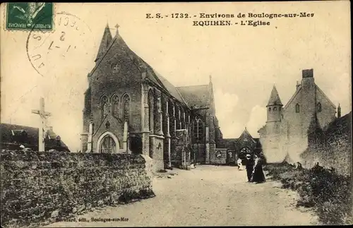 Ak Equihen Pas de Calais, L'Eglise