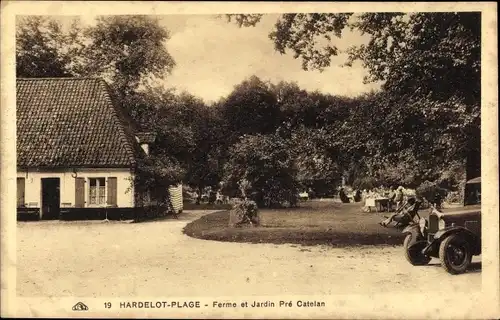 Ak Hardelot Plage Pas de Calais, Ferme et Jardin Pré Catelan