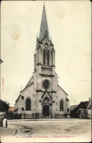 Ak Ribecourt Oise, L'Eglise