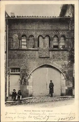 Ak Cluny Saône et Loire, Maison Romaine