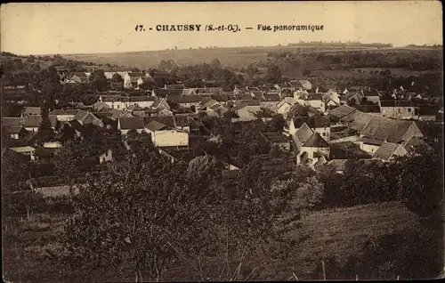 Ak Chaussy Val d'Oise, Vue panoramique