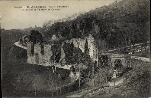 Ak Aubazine Corrèze, Route d'Aubazine, Ruines de l'Abbaye de Coyroux