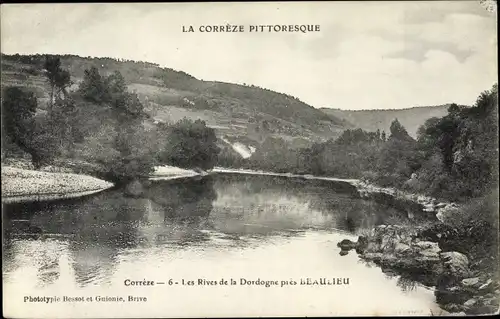 Ak Beaujeau Corrèze, Les Rives de la Dordogne