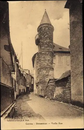 Ak Donzenac Corrèze, Vieille Rue
