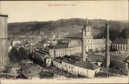 Ak Moyenmoutier Vosges, Vue générale