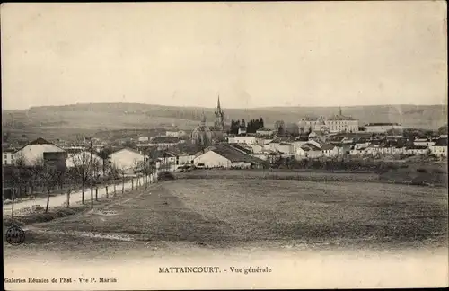 Ak Mattaincourt Vosges, Vue générale