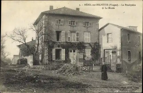 Ak Ménil sur Belvitte Vosges, Le Bresbytère, le Musée