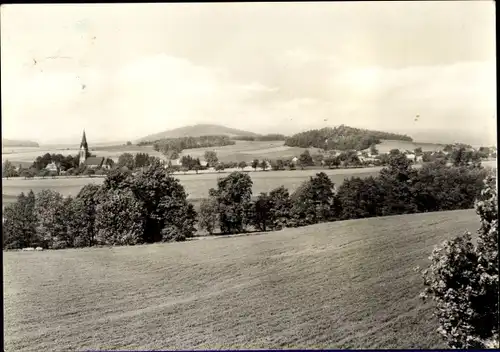 Ak Hörnitz Zittau in der Oberlausitz, Fernblick, Kirche