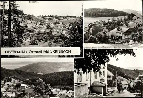 Ak Mankenbach Oberhain Königsee Rottenbach in Thüringen, Teilansichten, Ortspartie