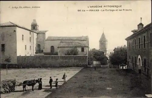 Ak Privas Ardèche, Le Collège et les Prisons