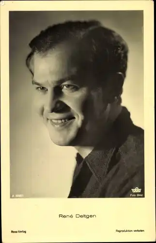 Ak Schauspieler René Deltgen, Portrait