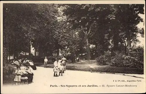 Ak Paris VII., Square Latour Maubourg