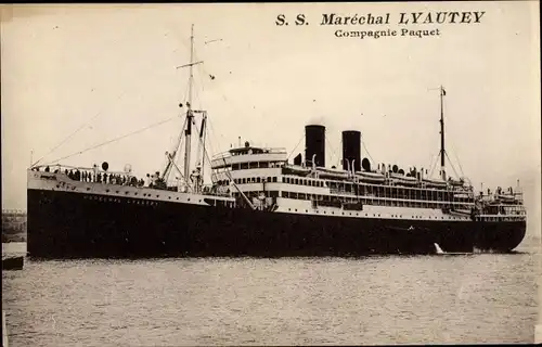 Ak Dampfer SS Maréchal Lyautey, Compagnie de Navigation Paquet