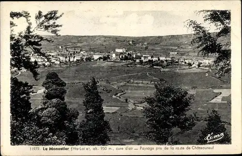 Ak Le Monastir Haute Loire, Blick auf den Ort, Umgebung