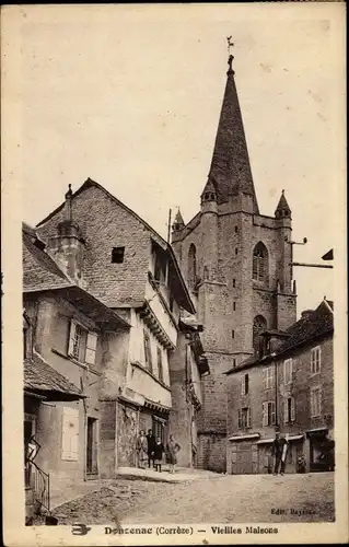 Ak Donzenac Corrèze, Vieilles maisons