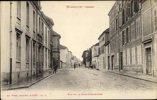 Ak Mirecourt Vosges, Rue de la Sous Préfecture