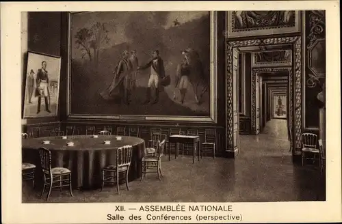 Ak Paris VII., Assemblée Nationale, Salle des Conferences