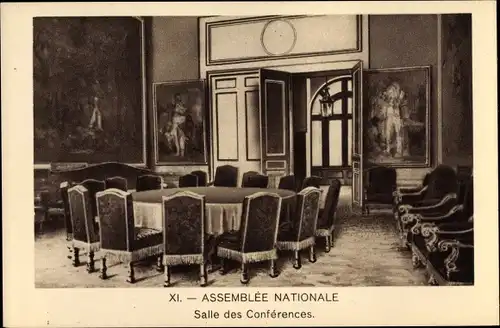 Ak Paris VII., Assemblée Nationale, Salle des Conferences