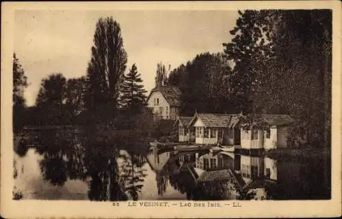 Ak Le Vesinet Yvelines, Lac des Ibis, barques