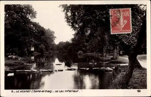 Ak Le Vesinet Yvelines, Le Lac Inferieur