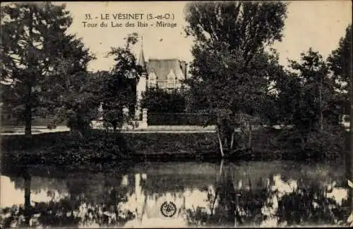 Ak Le Vesinet Yvelines, Tour du Lac des Ibis, Mirage